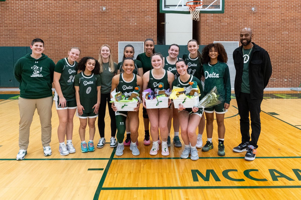 WBBDelta's tweet photo. Great way to end regular season…Thank you Sophomores! https://t.co/HS678gkFnp