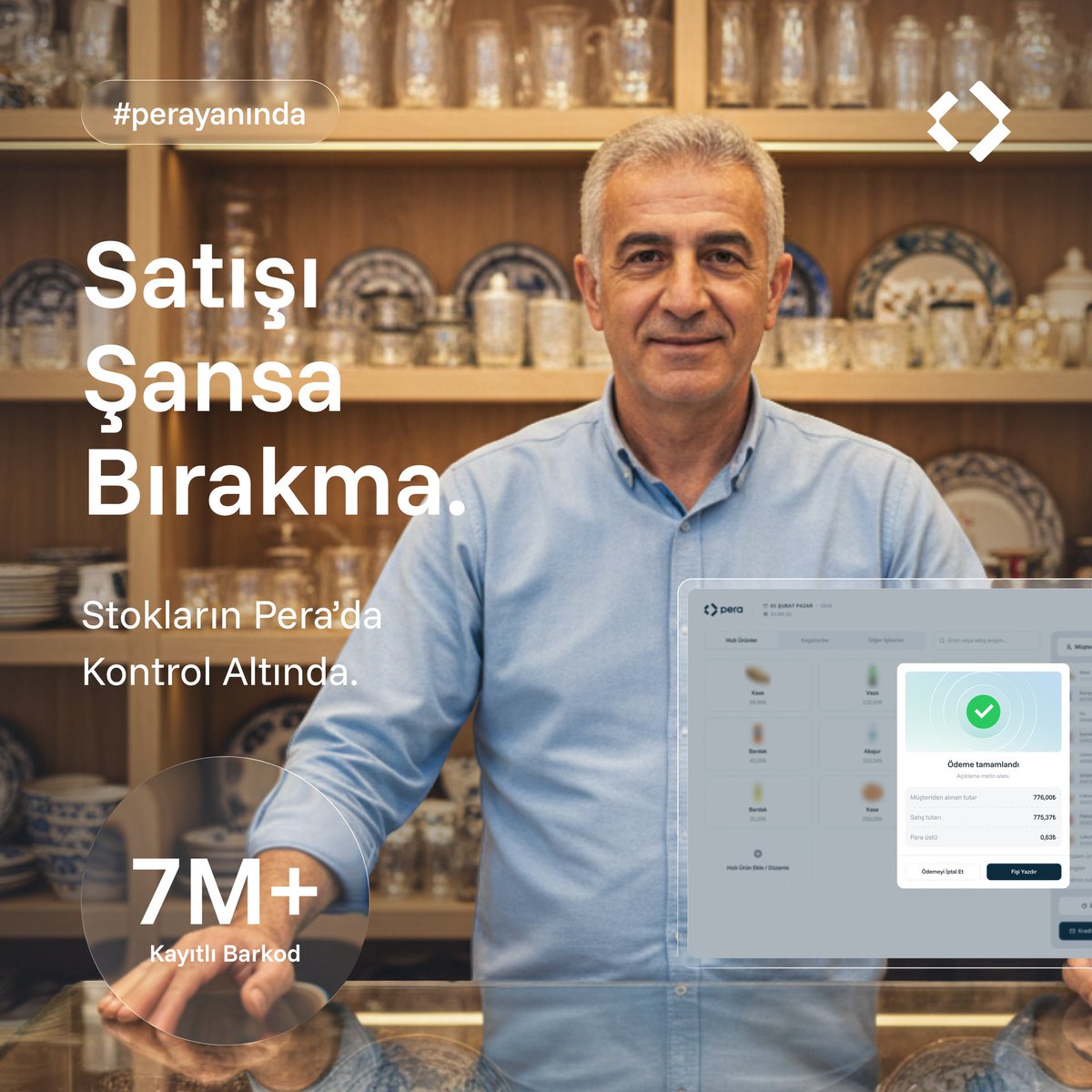 logoperacom's tweet photo. Perakende için oluşturulmuş 7 milyon+ kayıtlı barkoddan oluşan güçlü altyapı Pera’da. Ürünleri tek tek tanımlamakla uğraşmadan, hazır verilerle hızlıca satışa başla.
Pera, perakendenin arkasındaki görünmez gücü sunar.
#perayanında #logopera https://t.co/glHK5Sqwkm