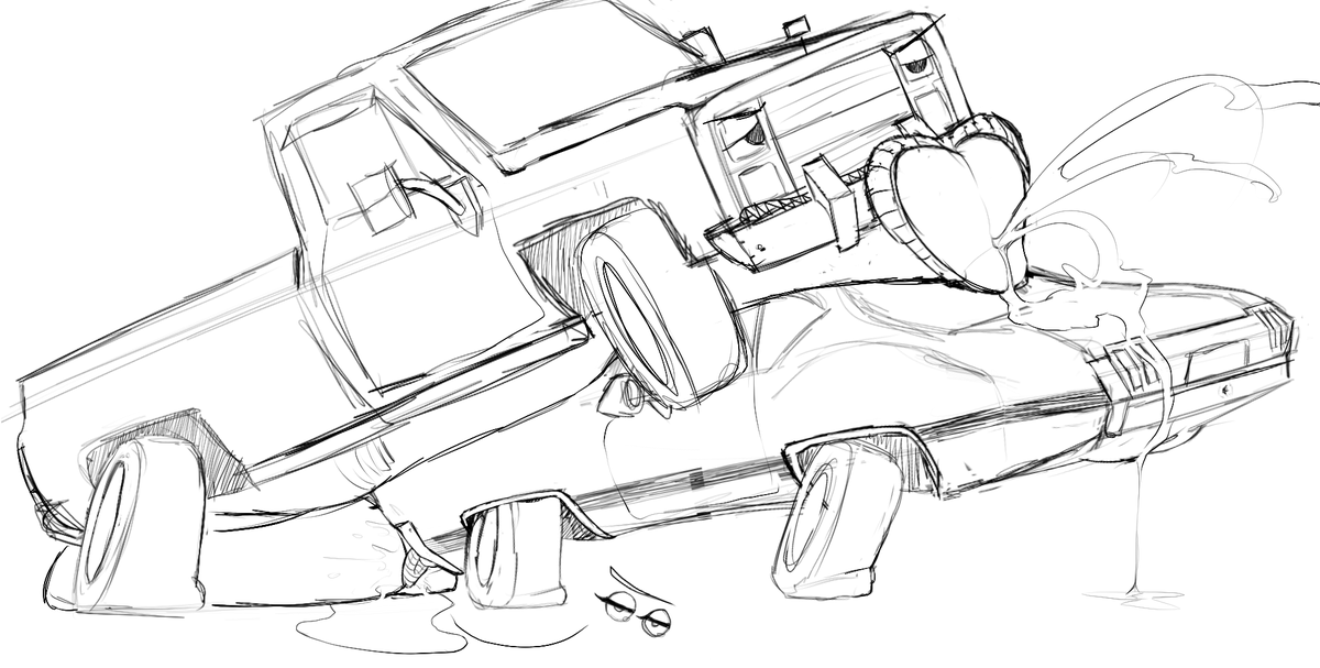 Repost since it glitched lol.

Duke enjoying The Demolition Man's lady oldsmobile, making her suck on his fat nuts~