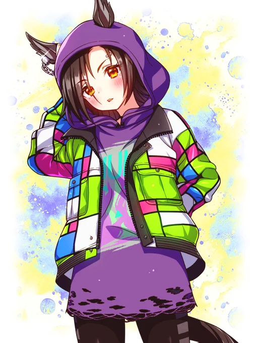 シャカールさん お誕生日おめでとうございます!!!!!! (過去絵) #ウマ娘 #エアシャカール生誕祭2026