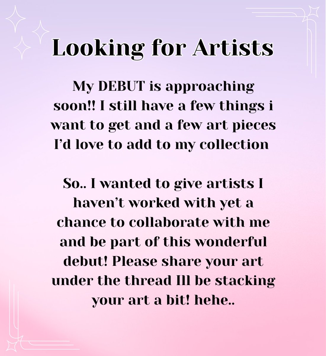 ˗ˏˋ FOR HUMAN EYES ONLY !!😡ˎˊ˗

✦Please share your portfolio under the thread.
✦And please do not directly message me! Thank you <3