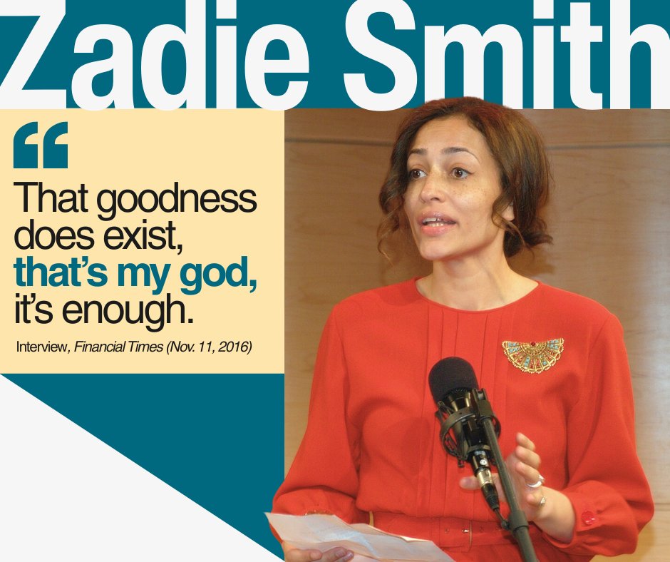 FFRF's tweet photo. Zadie Smith is the author of "White Teeth," "On Beauty," and other celebrated works. 

Do you think people can be good without religion?

#ffrf #zadiesmith #bhm #blackhistorymonth https://t.co/JWhfgmKbky