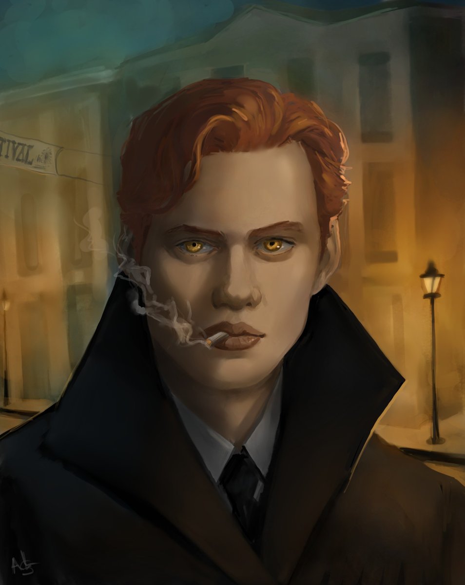 “On a starless night, he walks along the gray streets of Derry.” 
Robert Gray Portrait (2025) #pennywise #ItWelcomeToDerry