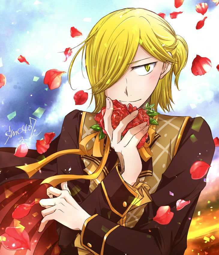 遅ればせながら、相方さんとセットのやつ💛💚
改めて！！お誕生日おめでとうございます✨🎂
つぎからはやっぱカプ絵にしたいなぁと思いました