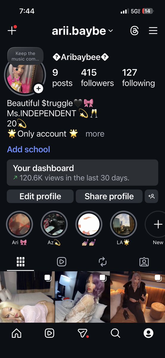 Follow my instagram I’m more active on there 🥂