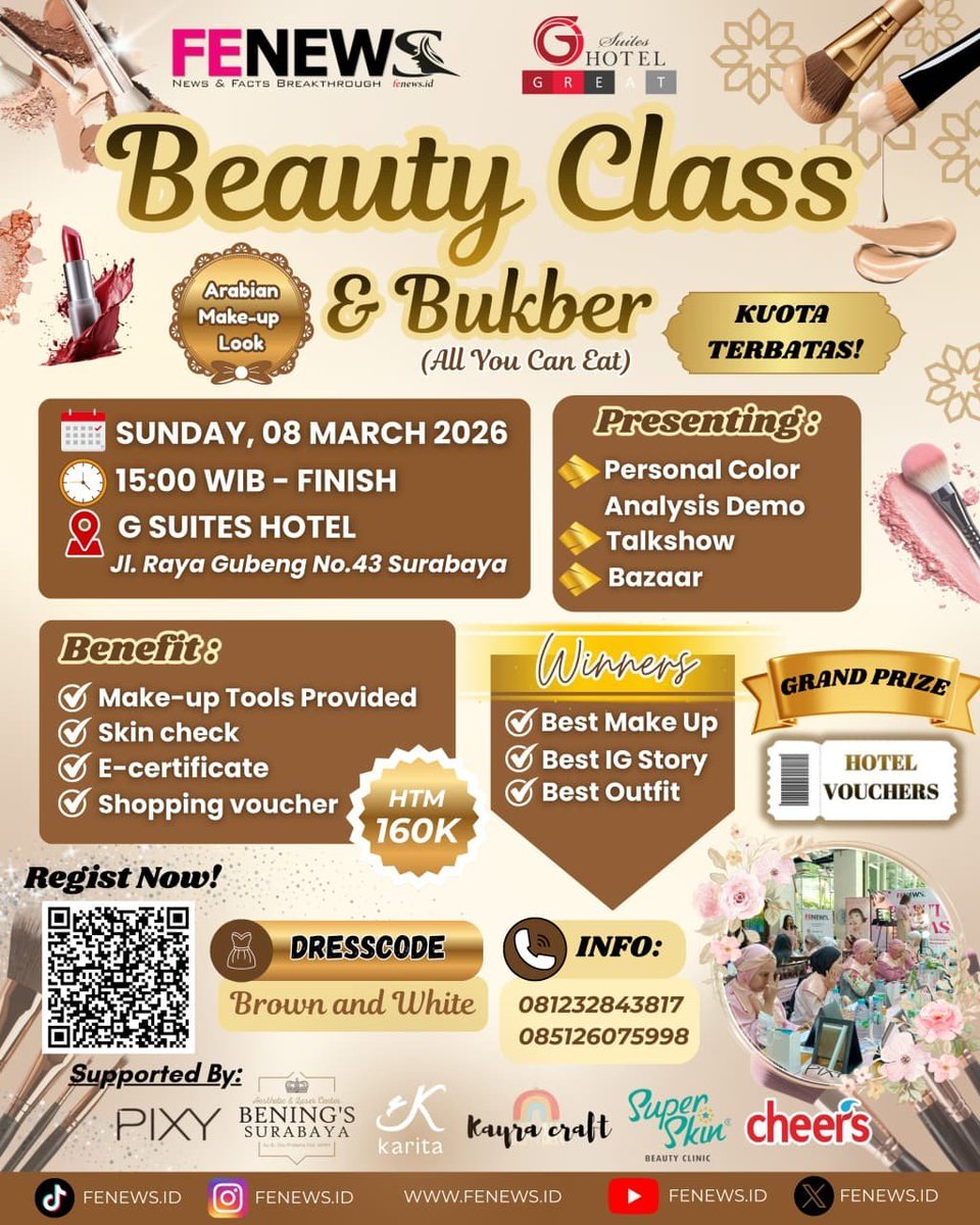 fenewsid's tweet photo. #beautyclass #beautyclassurabaya #makeup #makeupclass #makeupclasssurabaya #personalcolortest #PersonalColor #PersonalColorAnalysis #eventsurabaya #eventsurabaya2026 #infoevent #infobeautyclass #surabaya #beauty #lifestyle #Fenews #Fenewsid https://t.co/mg6RH6n1uP