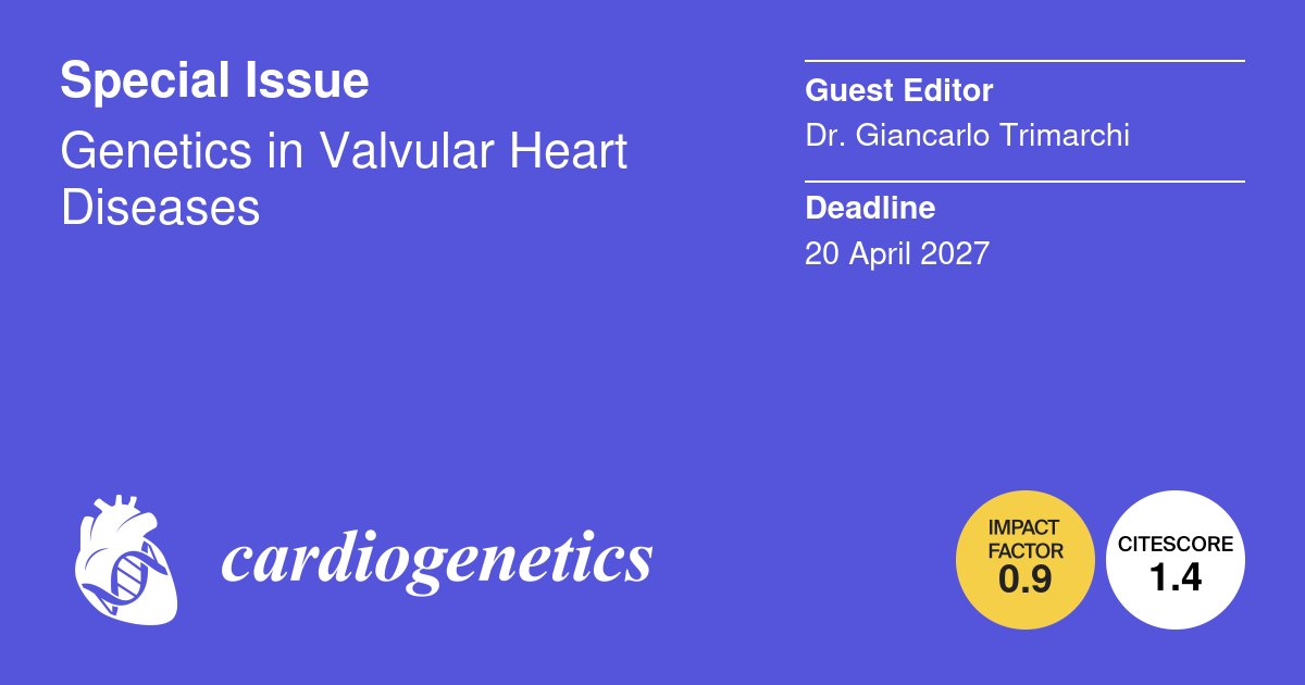 Cardiogenetics MDPI tweet media