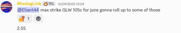 TFLabofficial's tweet photo. How it started. $GLW June 105c @ $2.55
Waking up today  @$58 and 3 months to go.
@themissinglinks  and @eliant_capital Master class. https://t.co/0MY6KR8fbU