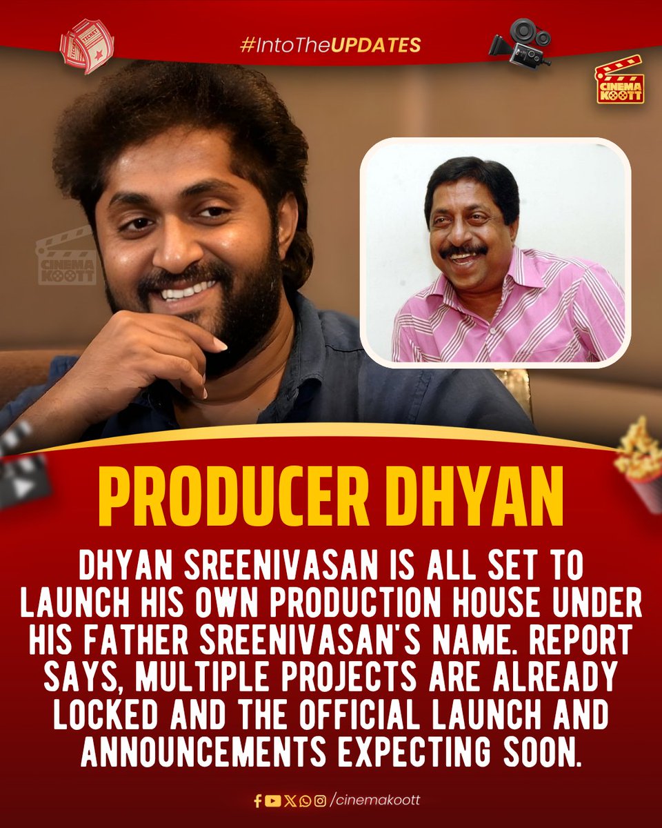 Producer #DhyanSreenivasan 

#Sreenivasan 

_
#intotheupdates #cinemakoott