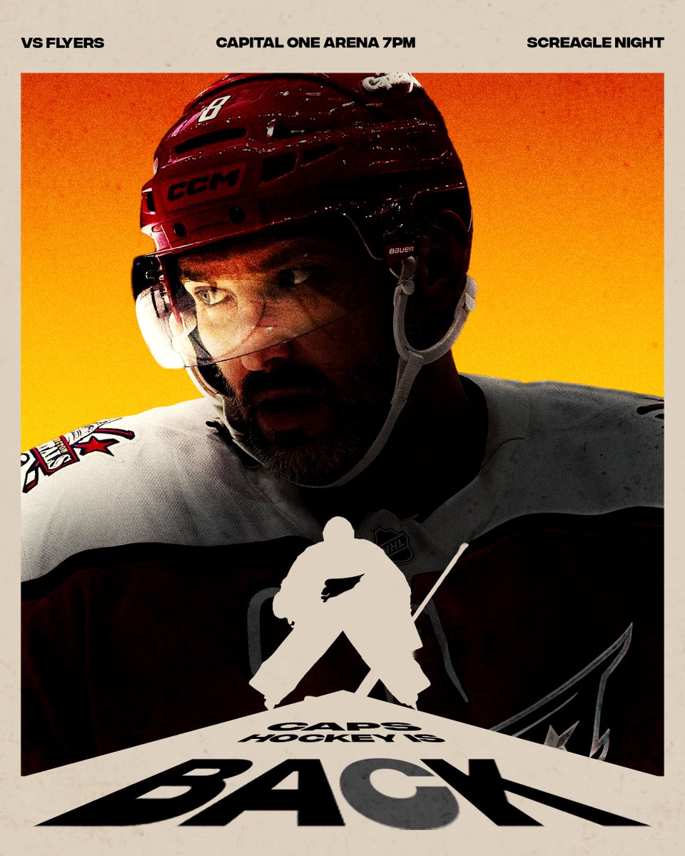 OVECHKlN's tweet photo. GAMEDAY POSTER (we back edition)
25-26 regular season game #60
#ALLCAPS | #ScreamWithUs https://t.co/TTipjwEOTO