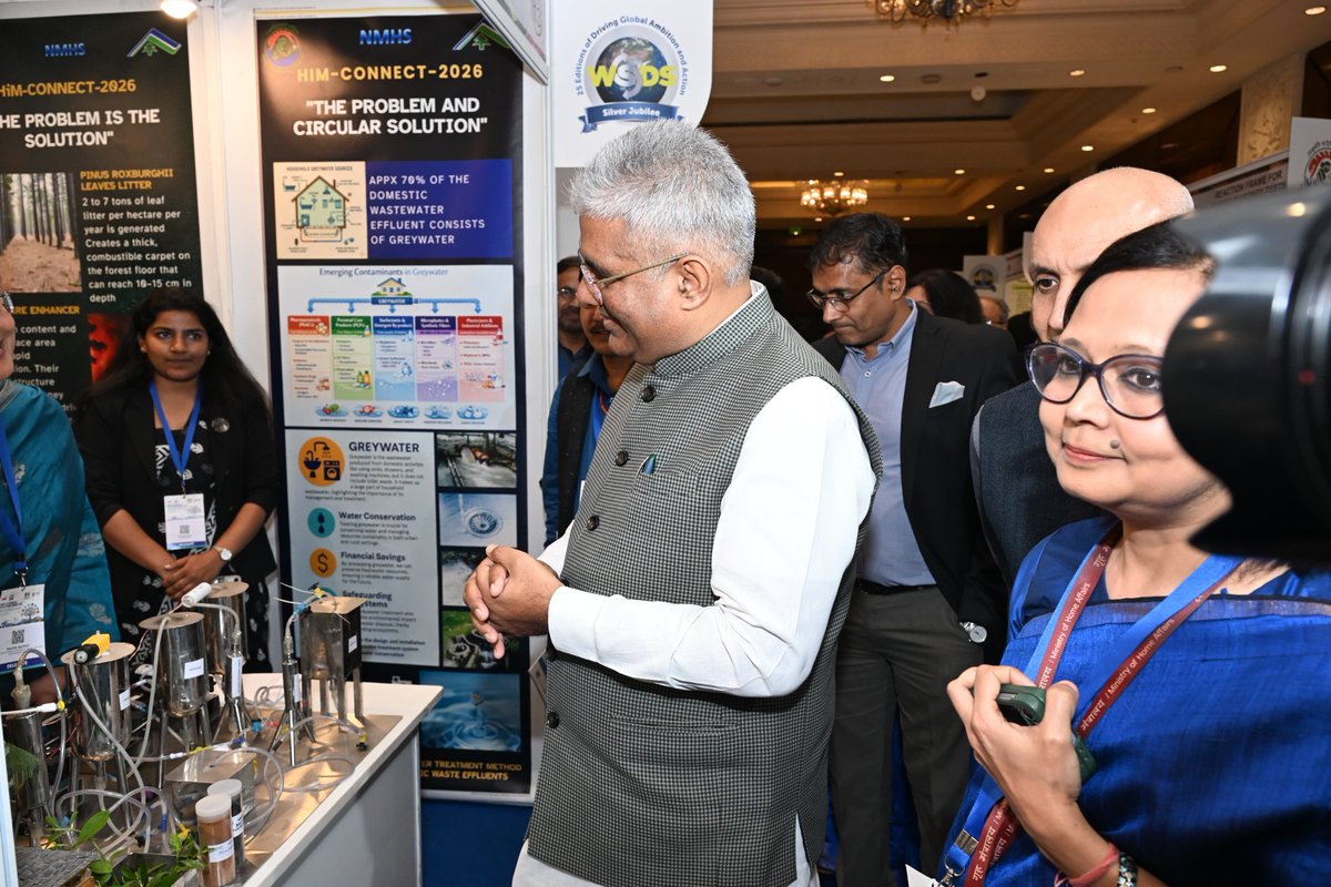 airnewsalerts's tweet photo. Minister of Environment, Forest and Climate Change, Bhupender Yadav, speaks at the inaugural session of The Energy and Resources Institute-TERI's World Sustainable Development Summit (#WSDS) in New Delhi.

Union Minister says that India is advancing systemic reforms across four strategic pillars, which are energy transformation, sustainable economic transition, nature-based solutions and digital environmental governance.

@moefcc @byadavbjp