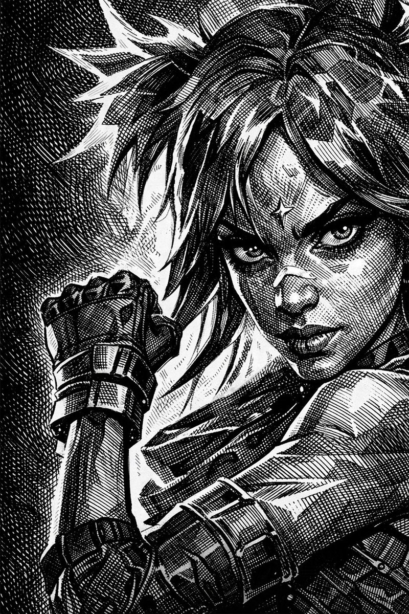 OPMoonHashira's tweet photo. Valorant Agents Ink Illustration Portraits - Women’s Edition ❤️
Part 3.

Featuring fierce female agents reimagined in a gritty black &amp; white ink style.

Men’s edition coming next 👀
#VALORANT #VALORANTfanart #AIart https://t.co/8VxQ09kbgH