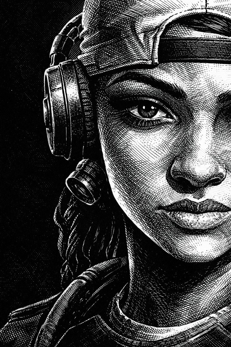 OPMoonHashira's tweet photo. Valorant Agents Ink Illustration Portraits - Women’s Edition ❤️
Part 3.

Featuring fierce female agents reimagined in a gritty black &amp; white ink style.

Men’s edition coming next 👀
#VALORANT #VALORANTfanart #AIart https://t.co/8VxQ09kbgH