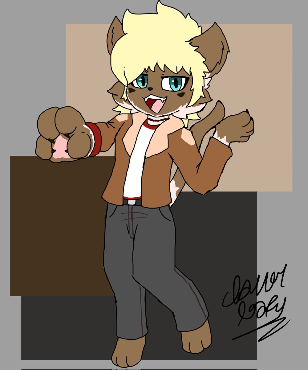 Cat clover! 🤎🤍

#furryartist #furryoc #anthroart
