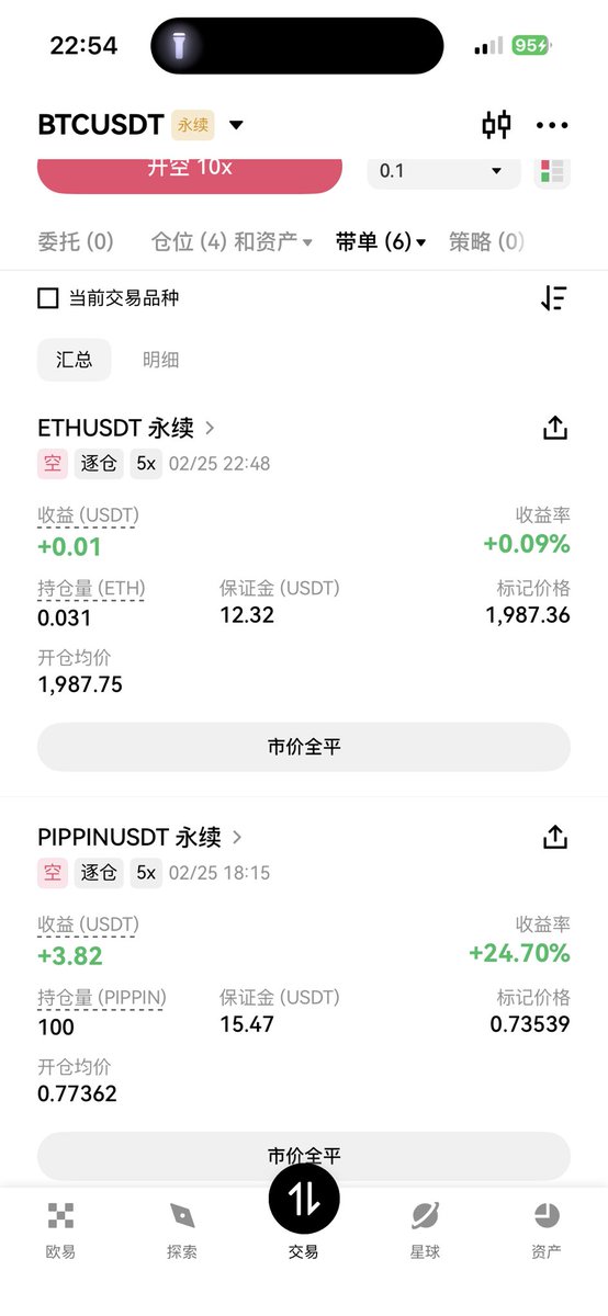 wo141414's tweet photo. 我草，今天以太坊怎么涨了这么多，我一做空就暴涨，啥情况 https://t.co/5NmnnB9622