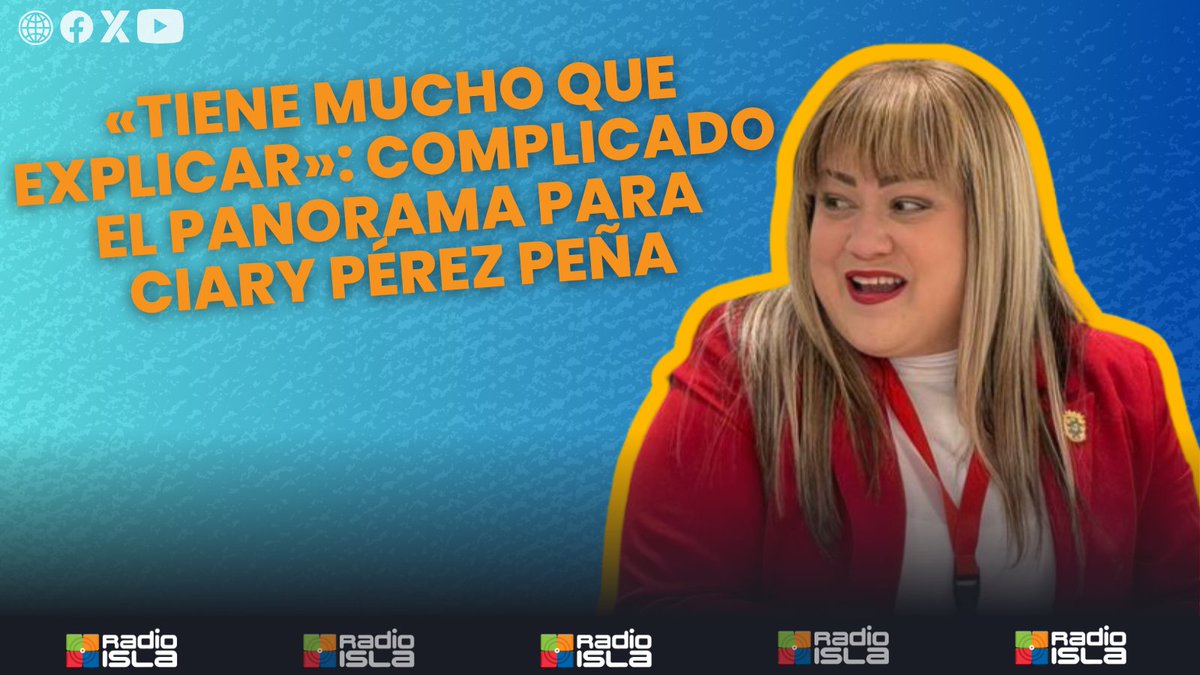 radioislatv's tweet photo. 👀 #PegaosEnLaMañana con @millymendezpr | «Tiene mucho que explicar»: Complicado el panorama para Ciary Pérez Peña

https://t.co/0eKfknl1wc

#TransparenciaPR #Vivienda #CiaryPérezPeña #interrogantes #JuanOscarMorales #YabucoaAutoService https://t.co/jQjGlbKswG