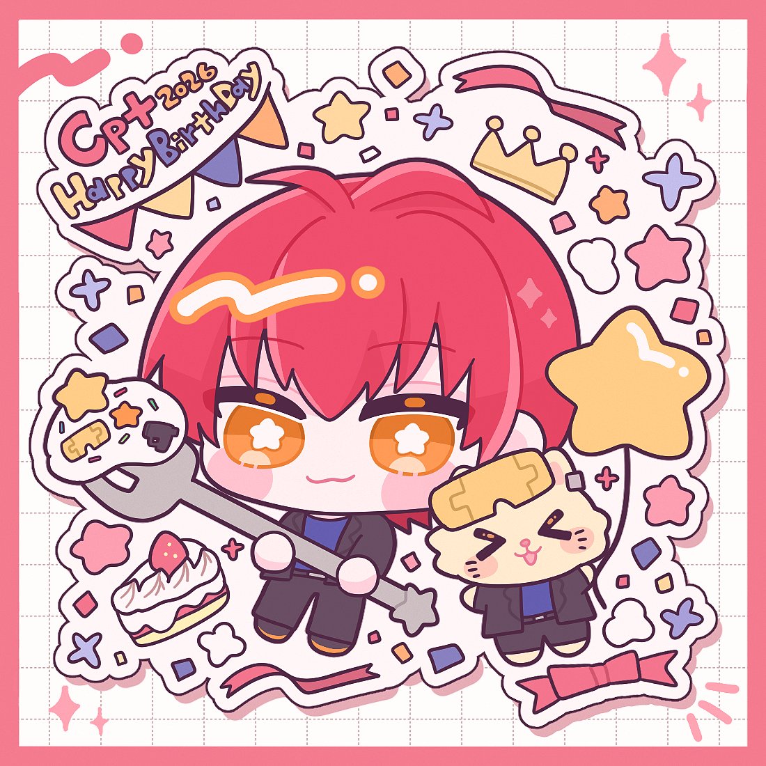 bu_edesu's tweet photo. ✩⃛ ✩⃛ ✩⃛
🌟Cptおたんじょうびおめでとう🌟
すてきな1ねんになりますように⭐️
　　　　　　　　　　　　　　✩⃛ ✩⃛ ✩⃛
#Cpt_art 
#Cptたんじょうびおめでとう
#BankCR https://t.co/7v2w6oF1CA