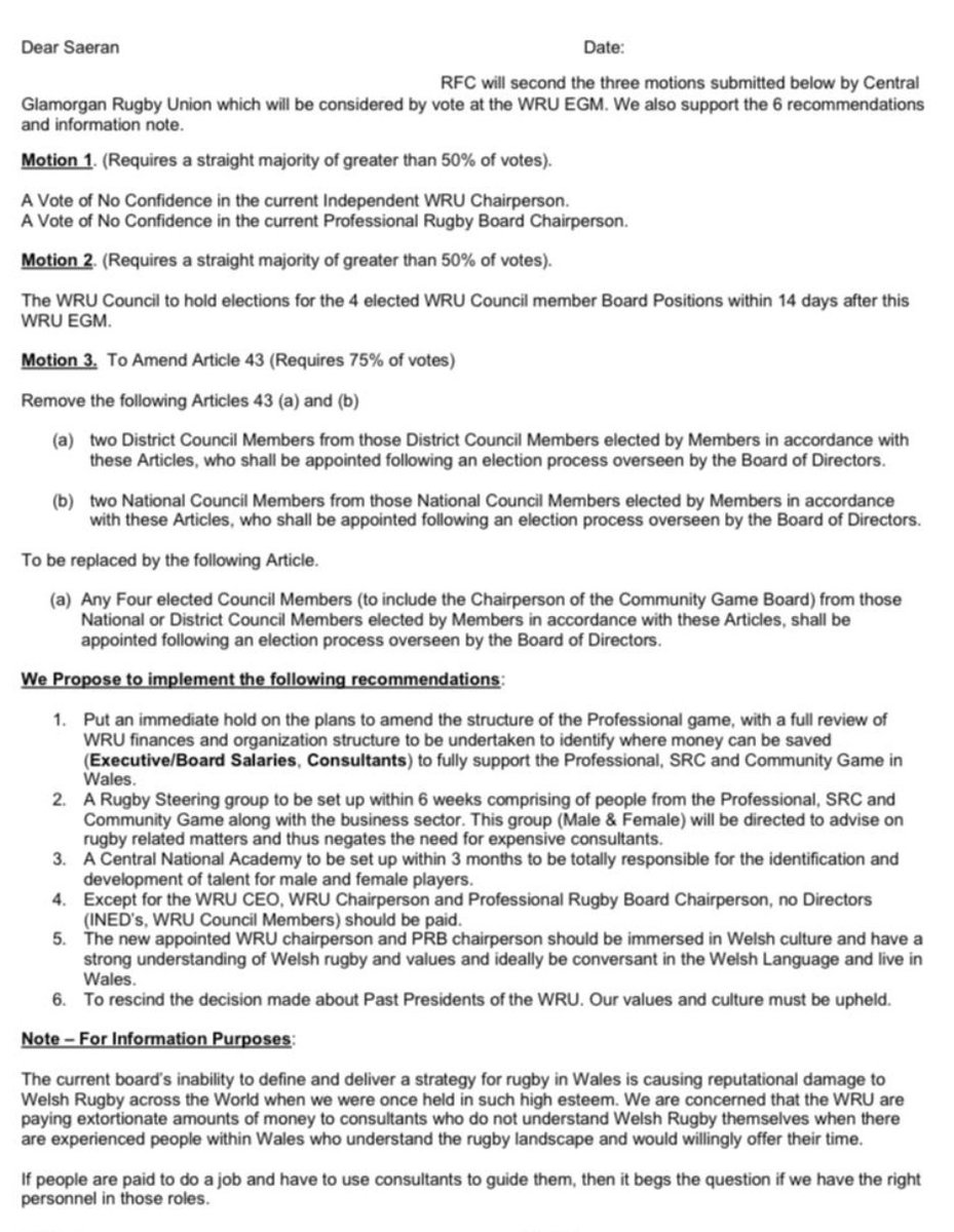 They are really coming for the WRU 👇