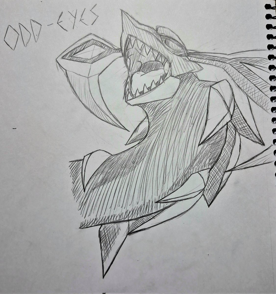Yu-Gi-Oh is kinda fire
Go my Odd-Eyes Pendulum Dragon sketch