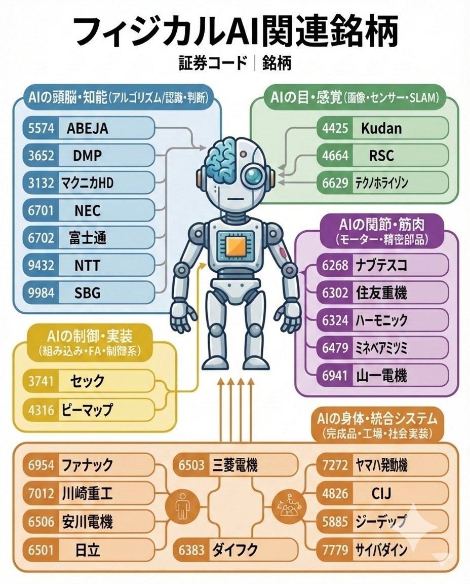kento_plain's tweet photo. フィジカルAIは数年後には当たり前になるんやろな
今後国が長期的に力をいれるフィジカルAI関連
NECさん辛そうやけど…どこが伸びるかな https://t.co/ovZgunbZEE