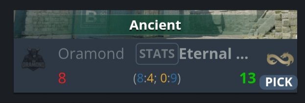 Przegrywamy mapę przeciwnika wynikiem 8-13. Słabe tt z naszej strony. Za 10min nasz Mirage