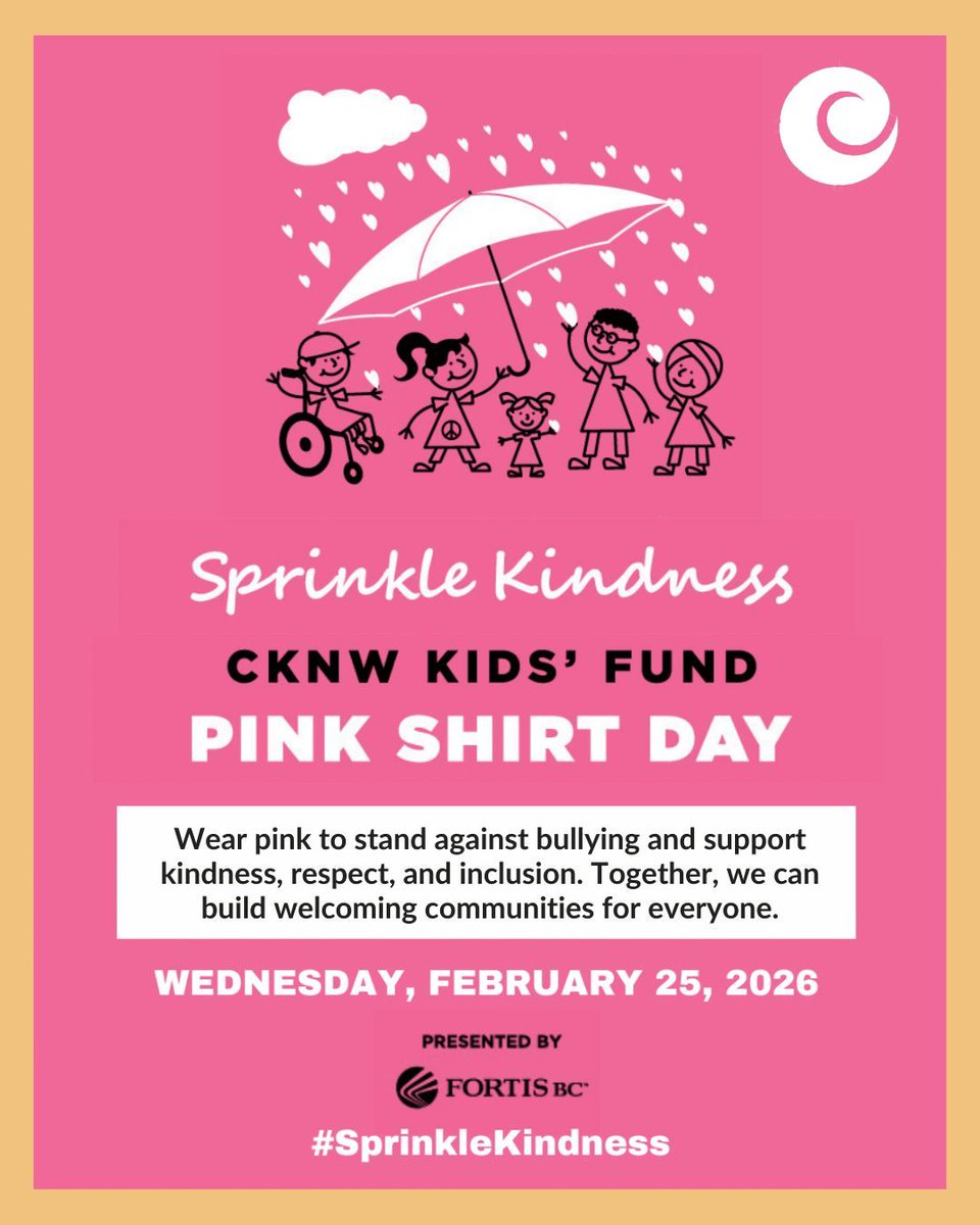 PeterboroughCHC's tweet photo. 💗 Pink Shirt Day 💗
Wear pink to stand against bullying and promote kindness, respect, and inclusion. Small actions help create safer, more welcoming spaces for kids and youth.
#PinkShirtDay #SprinkleKindness #AntiBullying #BullyingPrevention #PeterboroughCHC #PCHC https://t.co/woadGllLIc
