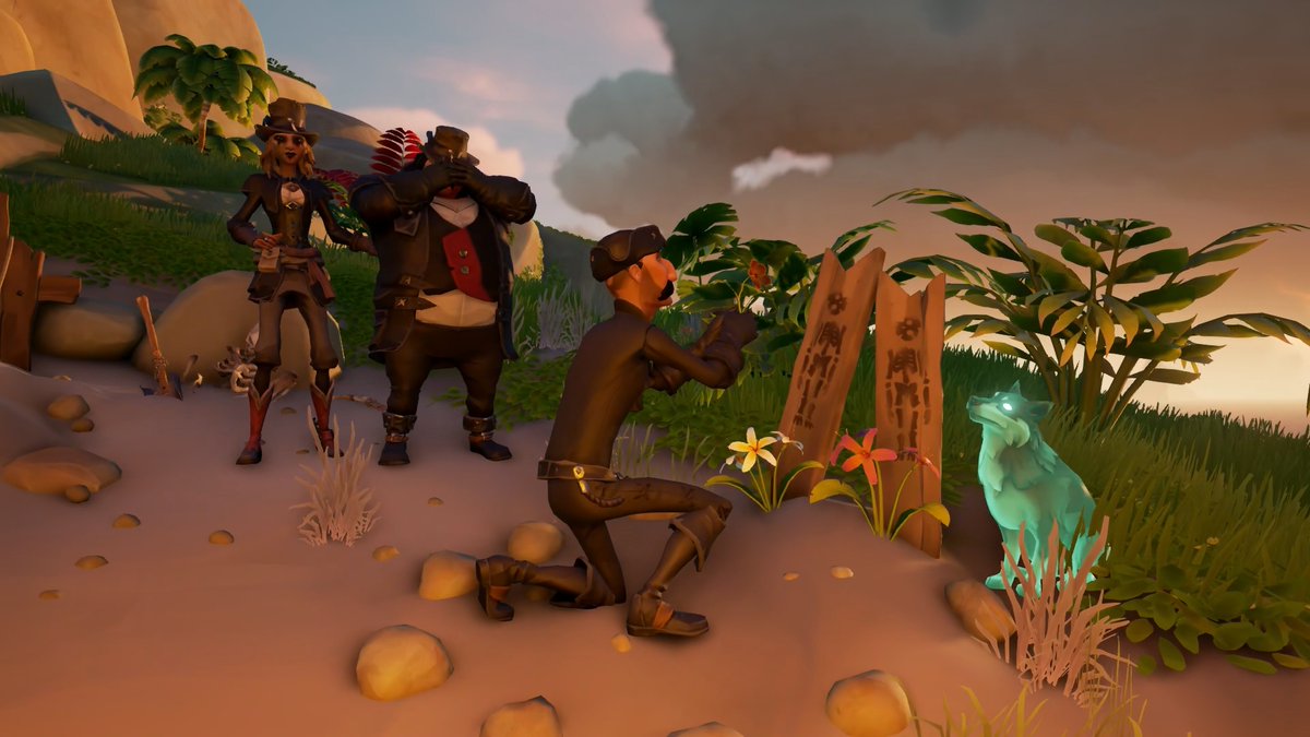 "Gone, but not forgotten."  

Theme: Animal Appreciation     
#SotShot 
#SeaOfThieves  
<a href="/SeaOfThieves/">Sea of Thieves</a>