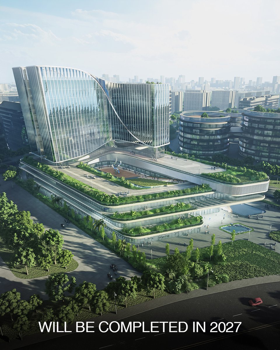 Aedas's tweet image. A powerful HQ in Guangzhou that seamlessly integrates advanced technology and nature.

Construction Update: Akesobio Clinical R&amp;amp;D Asia Pacific Headquarters
Design Architects: Executive Director Fiona Chen, Founder and Chairman Keith Griffiths

#Aedas #design #architect