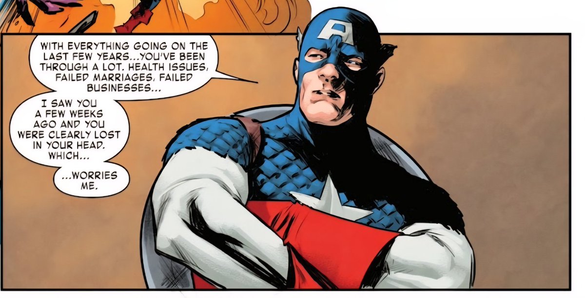 Oh no... Avengers actually showing care about the constant psychological trauma Tony gets? We can't have that Steve. #SPOILER