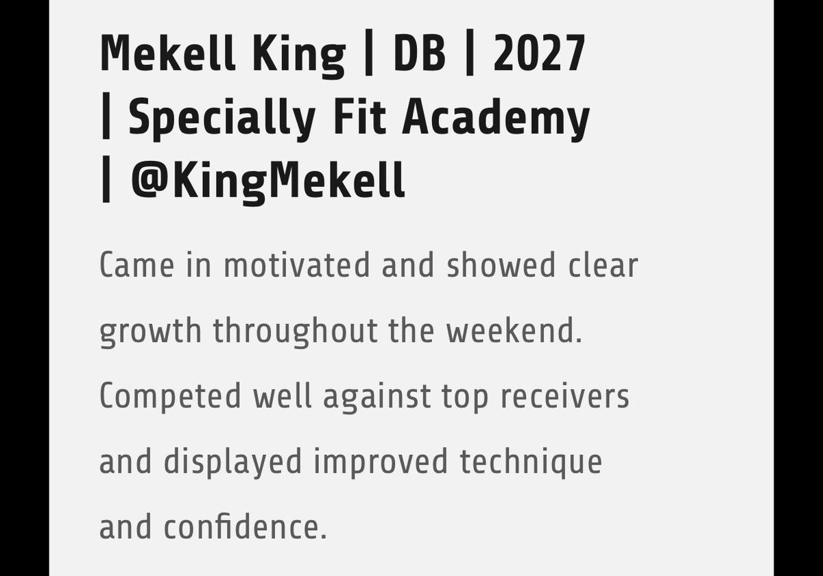Mekell king ‘27 SAF tweet media