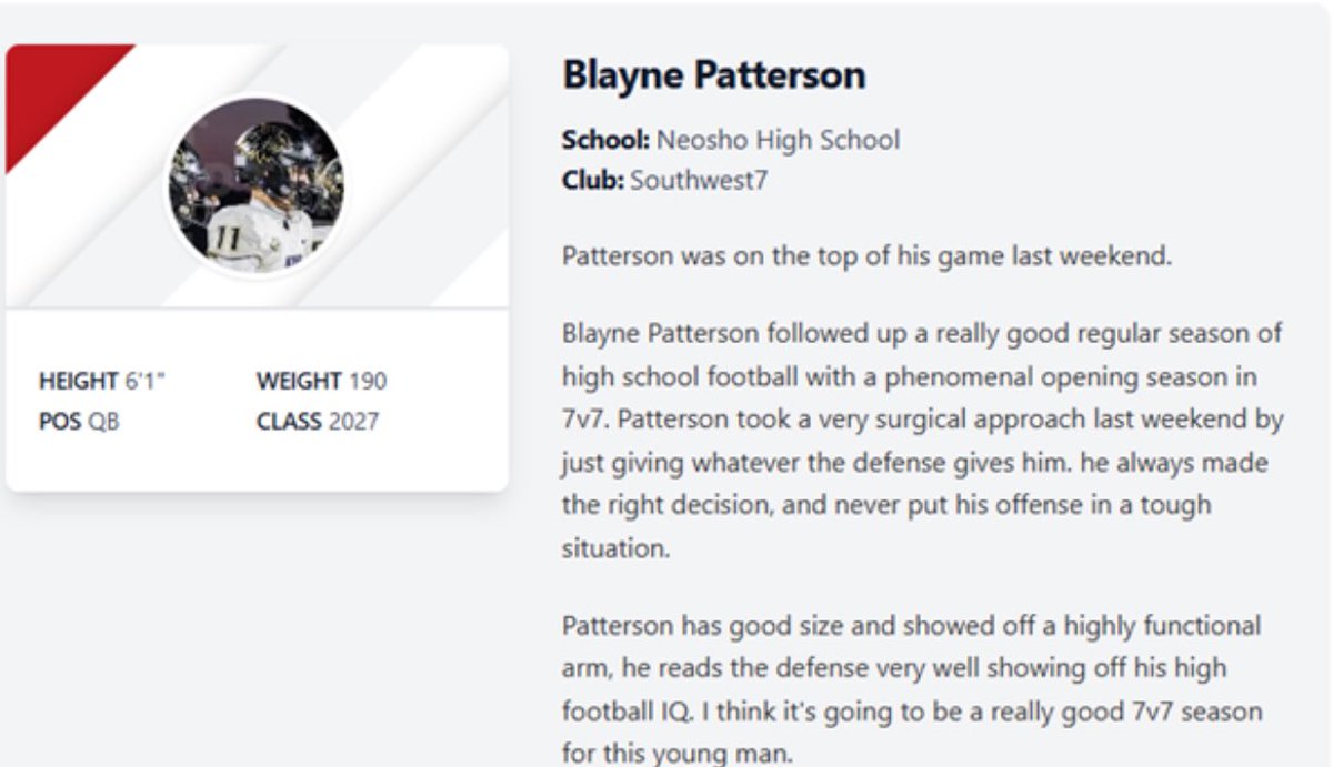 Huge thank you to <a href="/PrepRedzoneMO/">Prep Redzone Missouri</a> for the write up! 
<a href="/brandontaute/">Coach Taute</a> <a href="/NHSWildcatFB/">Neosho Football</a> <a href="/CSAPrepStar/">PREPSTAR</a>