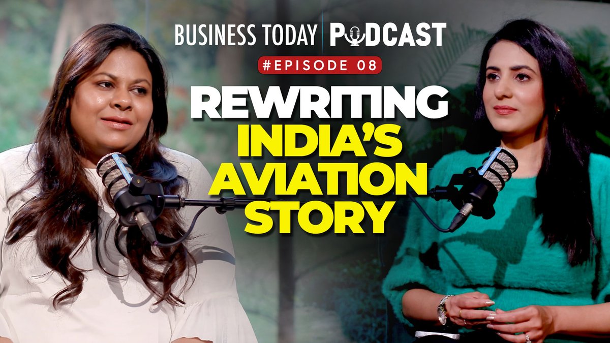 business_today's tweet photo. Private Jets Aren’t Just For Billionaires | How Kanika Tekriwal Is Rewriting India’s Aviation Story

Watch:https://t.co/VnxlotOZG0 | #Podcast #BusinessTodayPodcst #KanikaTekriwal #JetSetGo #BTPodcast

@sakshibatra18 | @jetsetgoin https://t.co/vauLJ3JLiG