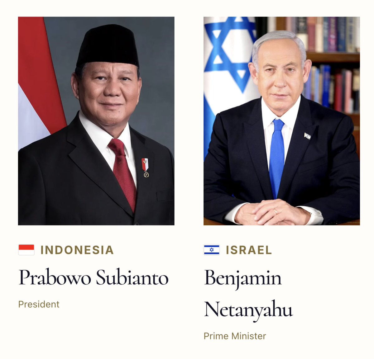 Websitenya baru diupdate. Ganti dari Herzog jadi Netanyahu