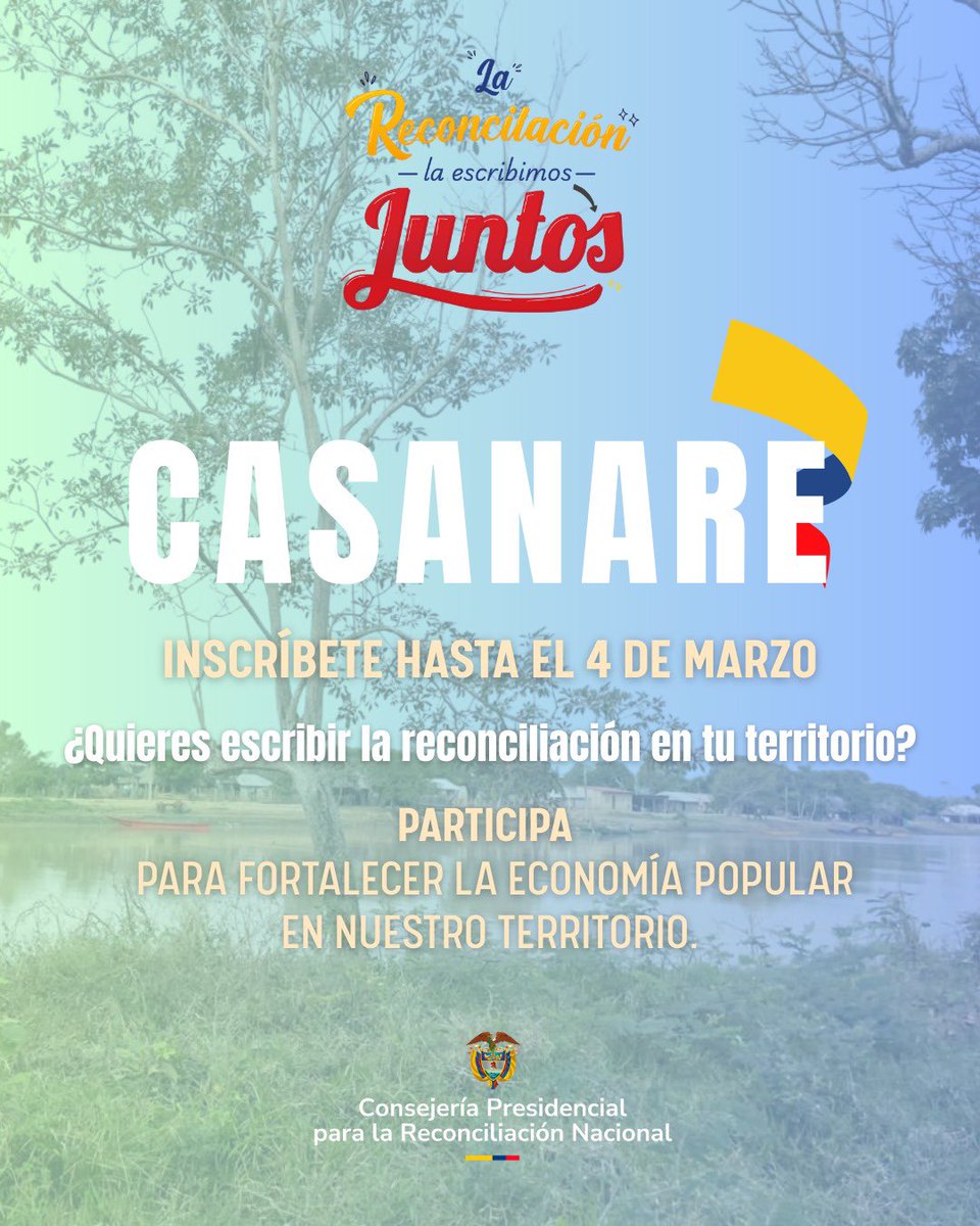 Consejería para la Reconciliación Nacional tweet media