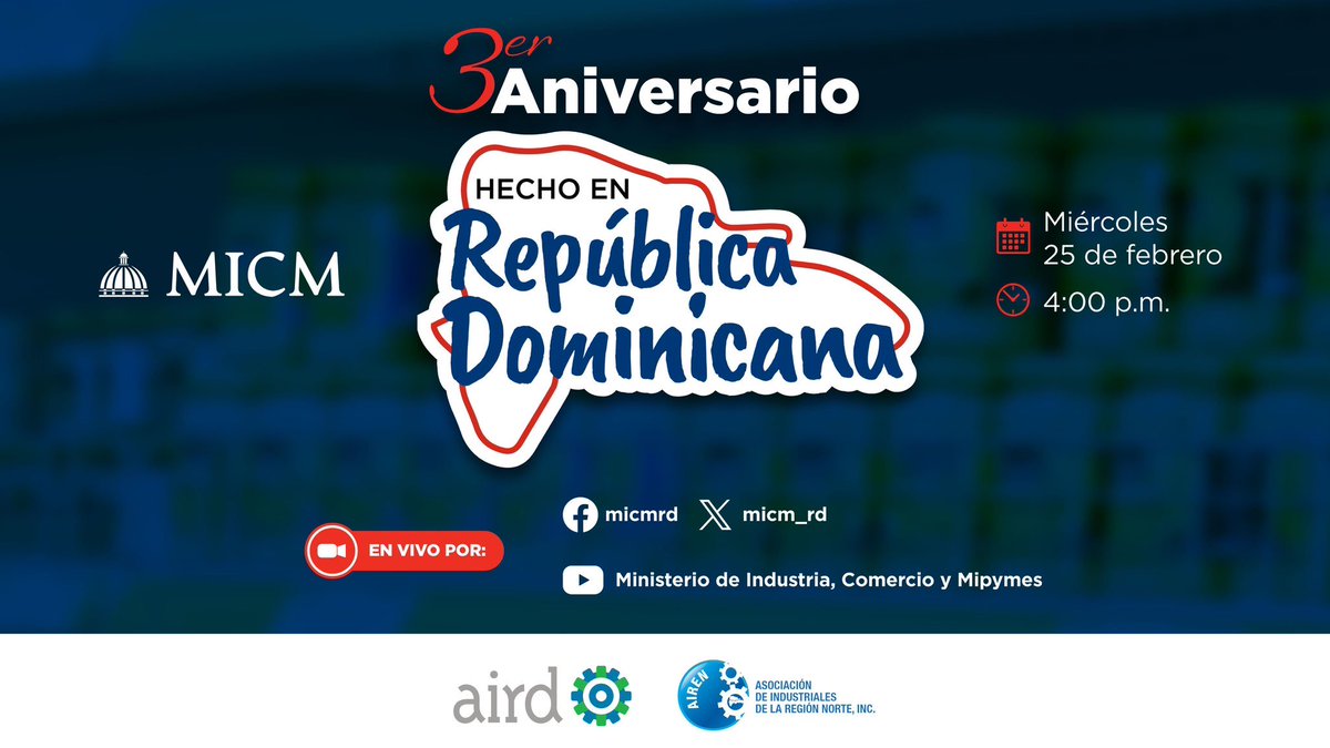 Luismisaelmate1's tweet photo. Hecho en RD es orgullo dominicano productos con identidad, talento nacional y compromiso en cada detalle, impulsados por iniciativas del MICM junto a la gestión de Eduardo Sanz Lovatón que aportan al desarrollo y distribución del talento criollo https://t.co/EuPM6CTJd3