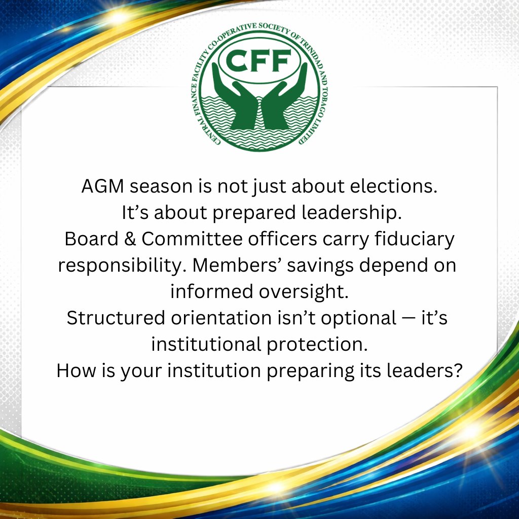 CFFCOOP's tweet photo. #CreditUnions #Governance #AGMSeason https://t.co/c5M1MIWRFW
