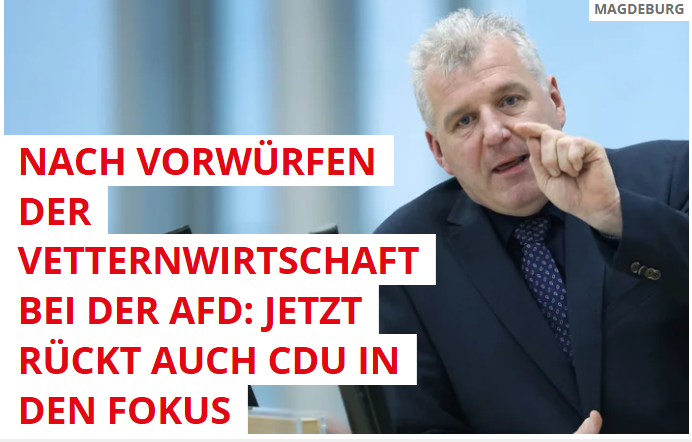 cyan_rk's tweet photo. #SachsenAnhalt
"Laut einer Recherche von MDR INVESTIGATIV, soll #CDU-Fraktionschef Guido #Heuer (59) die Mutter von Rechnungshof-Präsident Kay #Barthel (55) beschäftigen.
Heuer habe zudem sein Wahlkreisbüro in einer Immobilie der Familie Barthel gemietet."
https://t.co/ew4eobVCsE https://t.co/0LZWQv4SZb