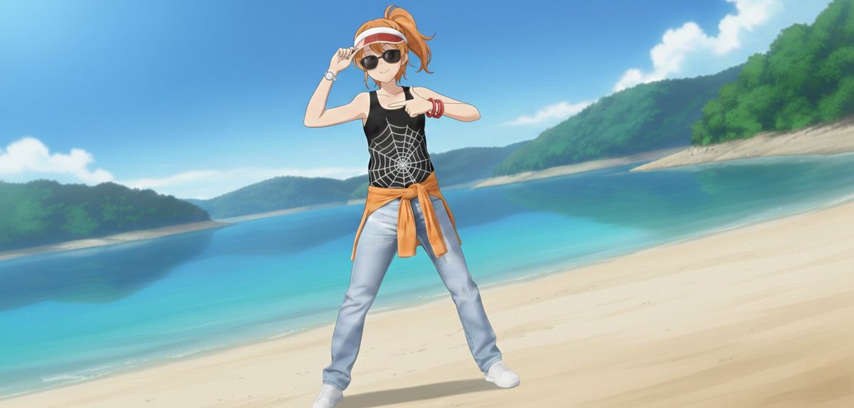 DDittang's tweet photo. Bringing that 2007 heat to the shore! 🌊🔥

"(May 15, 2007)"

A tribute to the one and only Bunty Singh, featuring Honoka Kousaka. From the spiderweb tank to the aviators, it’s pure Main Character energy. 🕶️👊

#BuntySingh #LoveLive #Honoka #2007Vibes #AnimeBeach https://t.co/VkOyPIgpvB