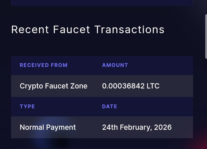 One of the best faucets on Telegram, paying via FaucetPay with multiple tasks, pays in USDT/LTC/BTC/ETH very quickly, reaching the minimum withdrawal point of 100 points.

t.me/cryptofaucetzo…