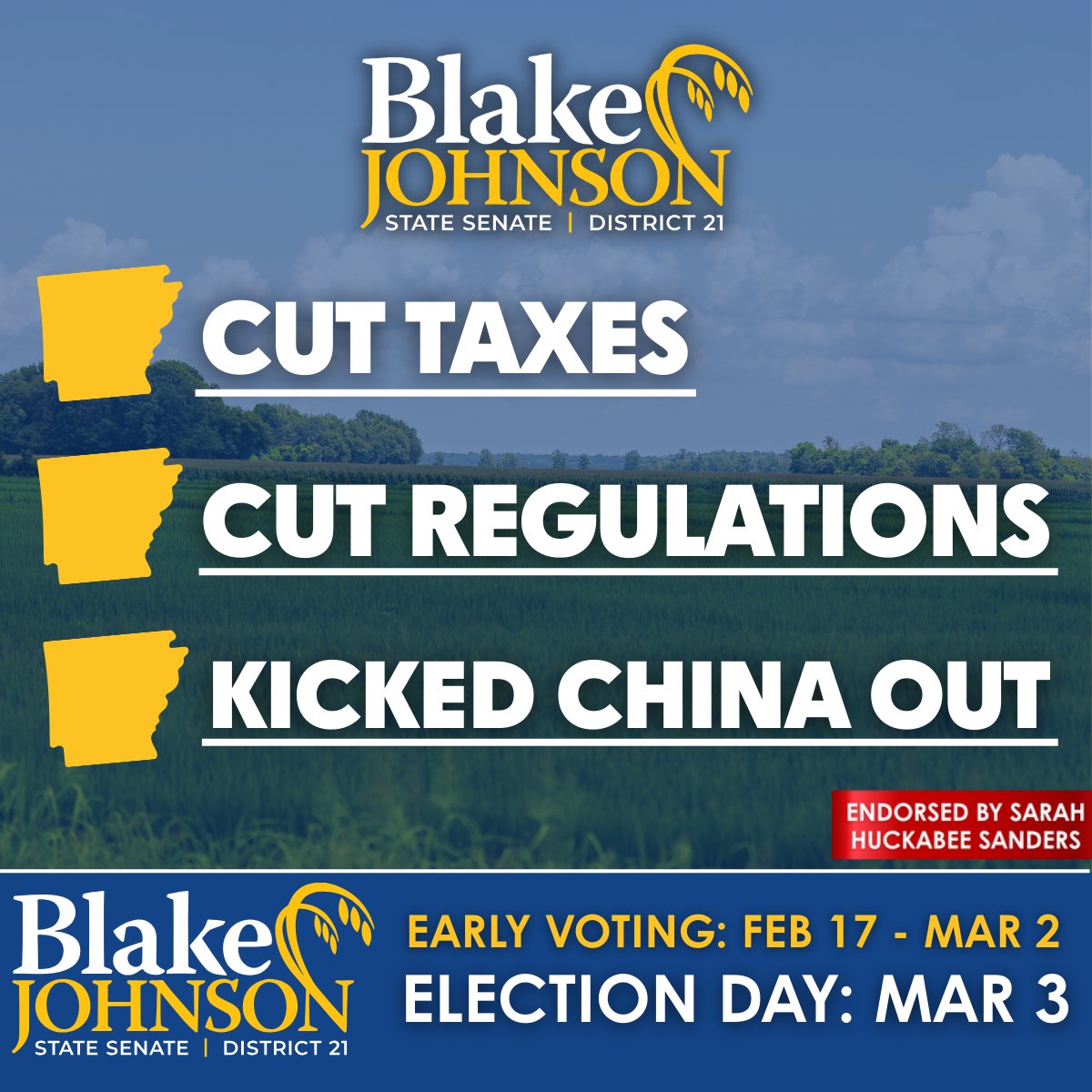 Sen. Blake Johnson tweet media