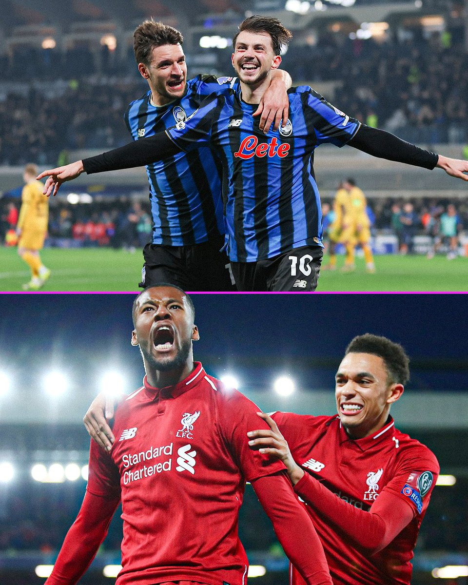 Atalanta become the first side since Liverpool in 2018/19 vs Barcelona to overturn a two-goal first-leg deficit in a Champions League knockout tie 👏