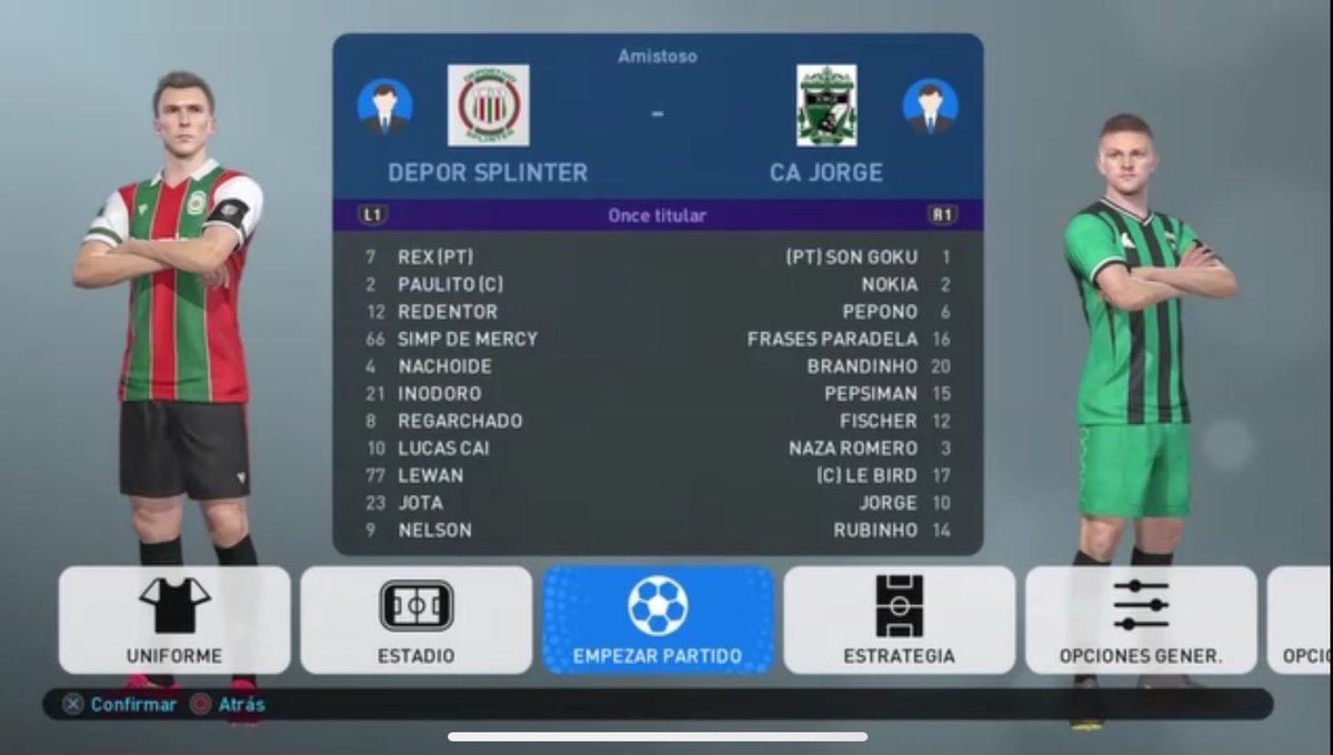 Si pudiera representar el ultimo prime de las simuladas en un partido yo creia que seria este