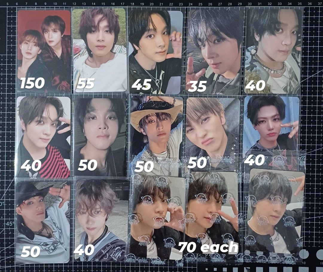 ☆ wts — want to sell aab nct dream

mahae satin tc taste beat it up digipack mark jeno haechan jaemin jisung starriver

💰 exc admin
📍 dom jateng

t. biu sg25 trading card digi koboi dimple holo