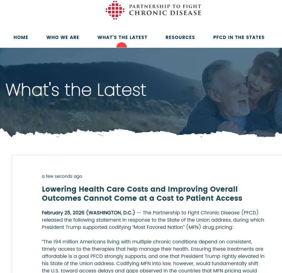 Partnership to Fight Chronic Disease (PFCD) tweet media