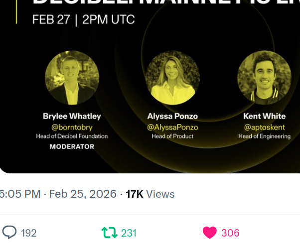 _modular_web3's tweet image. After testnet, devnet now begin mainnet !
#decibel #aptos #CLOB #trade