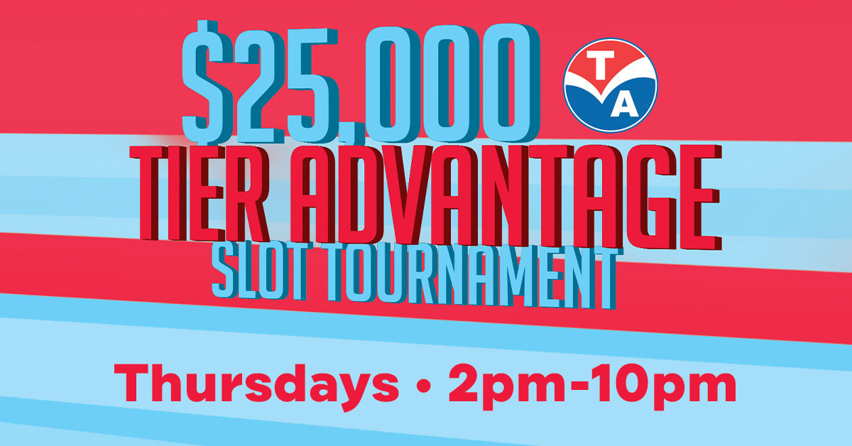 💸 $25,000 Tier Advantage Slot Tournament tomorrow from 2pm-10pm! 30 winners from each tier will share $5,000 Slot View Play- with no points needed! 🕹️ Only at Island View Casino &amp; smoke-free Beach View Casino! 🎰