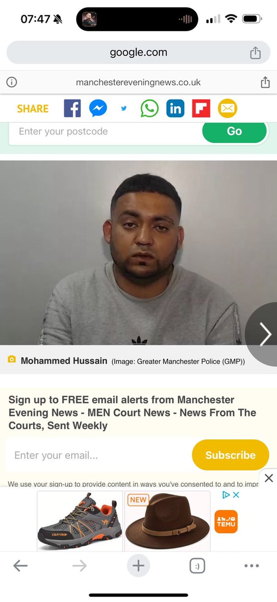 peterstopcrime's tweet photo. “I’M RAPING THIS FUCKING BITCH!” And he did 

He tried to rape one of them and badly beat the other with both fearing they were going to be murdered. He was due to be sentenced on Thursday but refused to attend court from the prison where he was being held.

Mohammed Nadeem Hussain, 26, Dec 2023

Her Honour Judge Hilary Manley adjourned the case to give him another chance to attend but he again refused. He was yesterday (Friday) sentenced in his absence to life in prison, with a minimum term of 12 years.