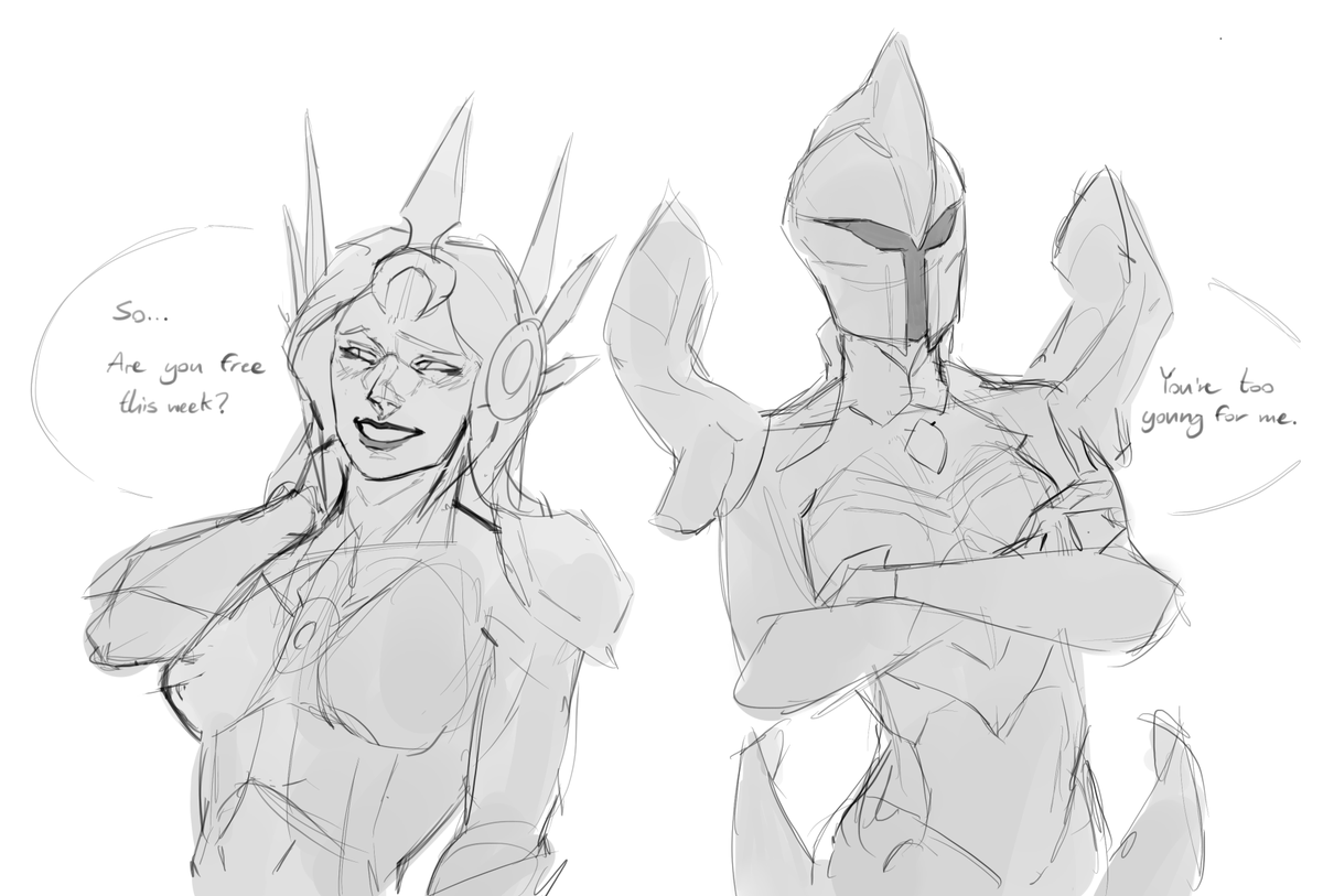 Aeg2an's tweet photo. More Leona and Kayle https://t.co/HbaoTaf58o