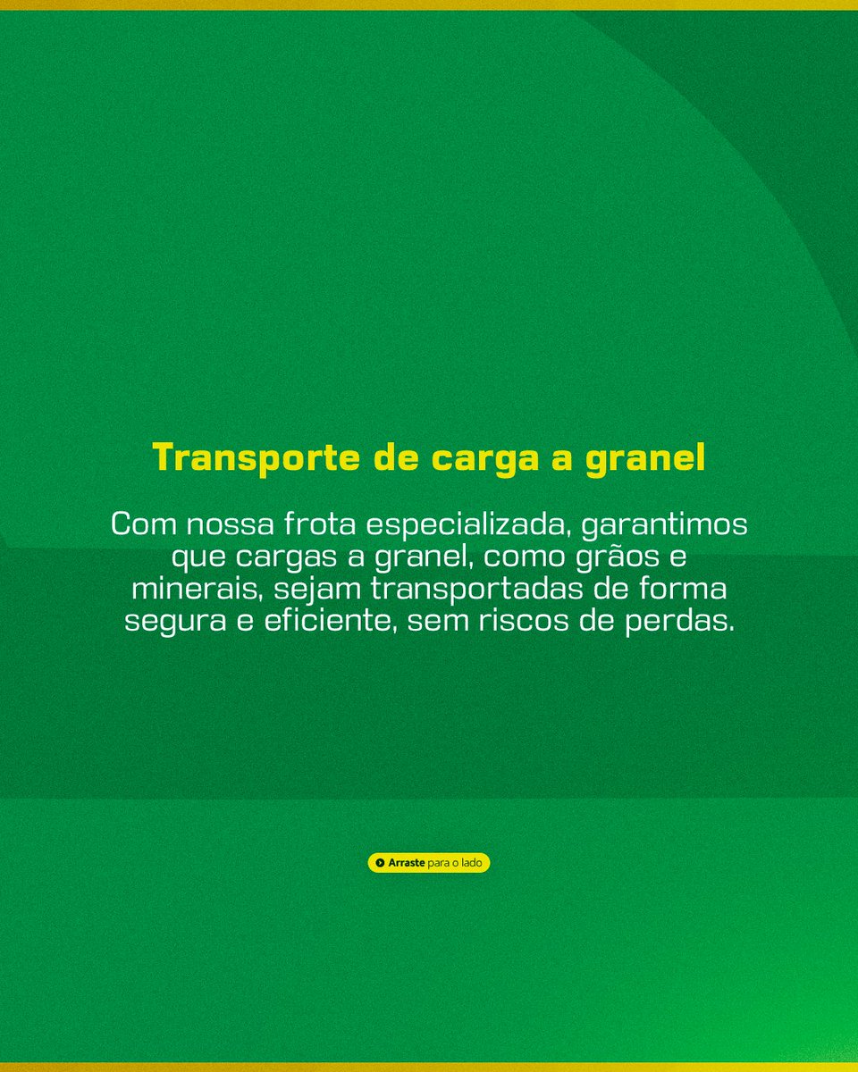 ctstransportes's tweet image. Seja carga seca ou a granel, a CTS Transportes tem a solução ideal para cada tipo de transporte. 🚛

Entre em contato e descubra como podemos oferecer o transporte perfeito para sua carga!

#tclabrasil #logisticacomqualidade #transporteeficiente