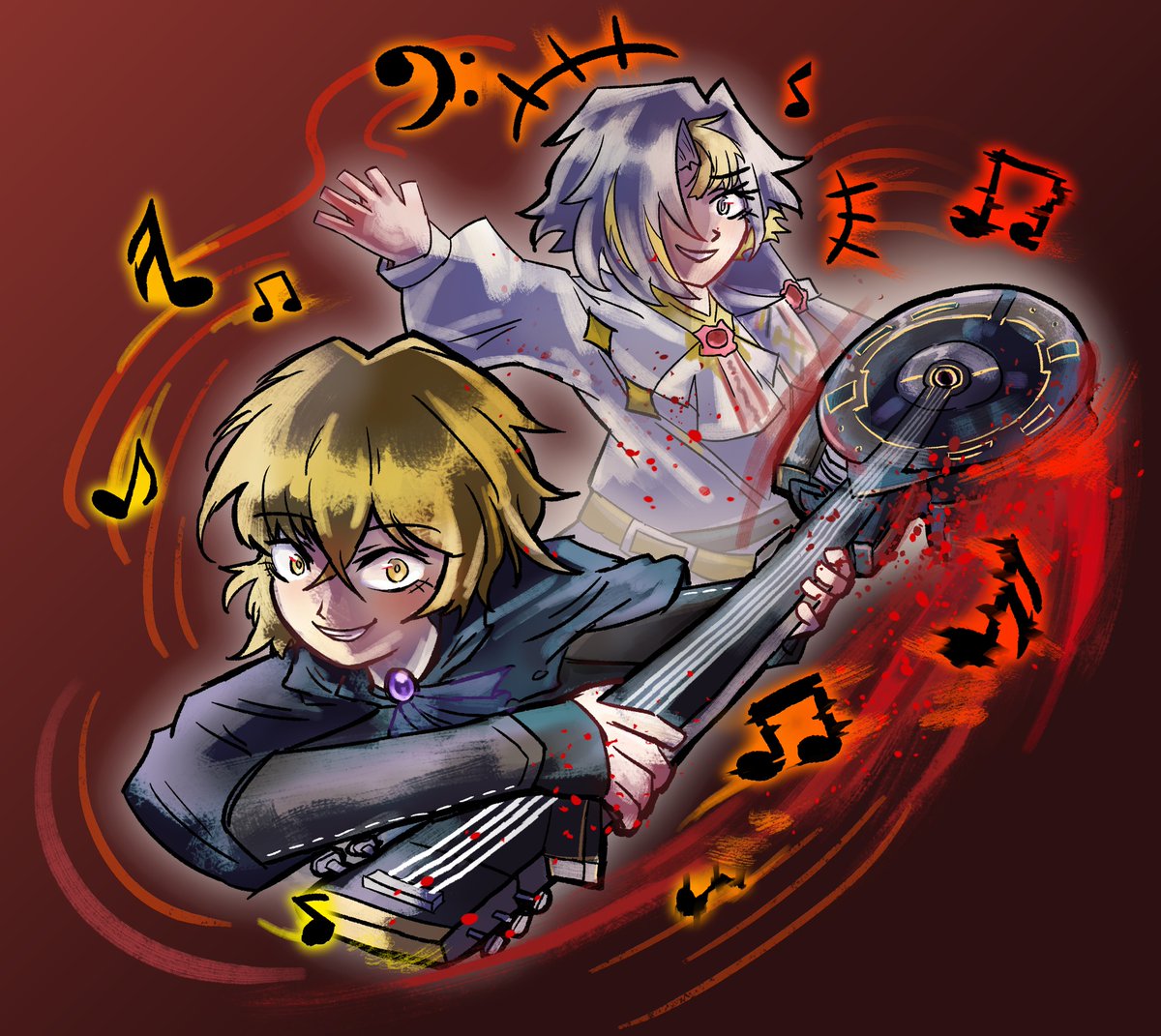 harmonies of singing and whistling 

as a limbus-only player, the music notes on the harmony sinclair art reminded me of kromer's whistle effects. it's been a while

#LimbusCompany #Limbus_Company